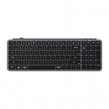 Keyboard - Keychron B2 Pro Wireless QWERTY Ultra Low Profile Scissor Switch Space Grey