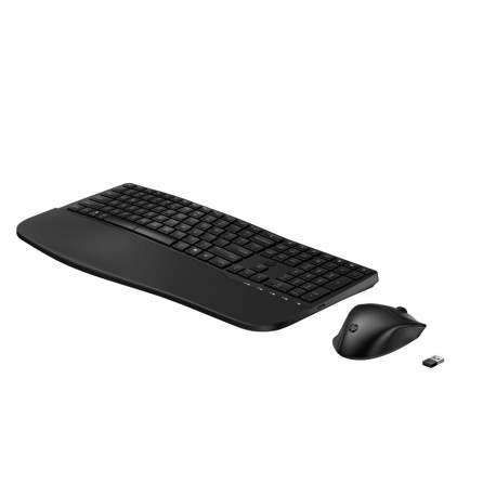 Keyboard and Mouse Combo - HP 685 Comfort Dual-Mode, Spill Resistant, Black