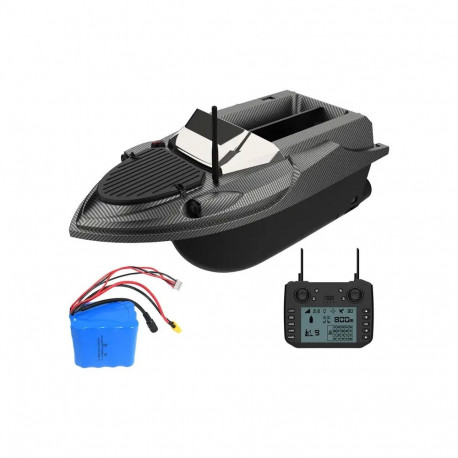 Fishing Equipment - Flytec V080 Remote-Controlled Bait Boat 3 kg Capacity GPS Black