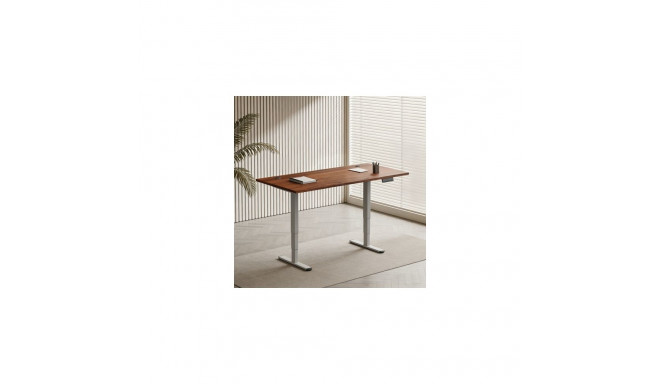 Adjustable Height Table Up Up Bjorn II Gray, Table top M Dark Walnut