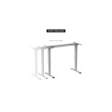 Adjustable Height Table Up Up Bjorn II Gray, Table top M Dark Walnut