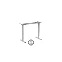 Adjustable Height Table Up Up Bjorn II Gray, Table top M Dark Walnut