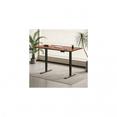 Adjustable Height Table Up Up Bjorn II Black, Table top L Dark Walnut