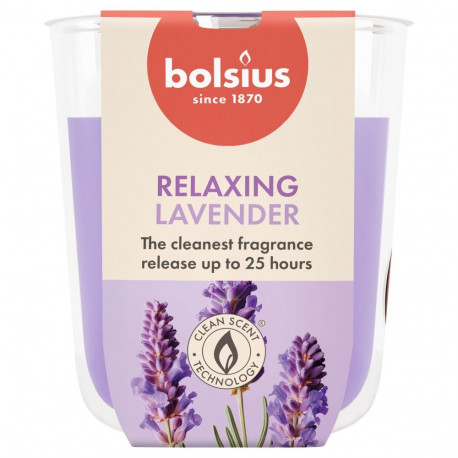 CANDLE SCENTED LAVENDER H8CMD7.3CM