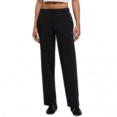Puma naiste püksid ESS Elevated Straight Leg 691817 01, must