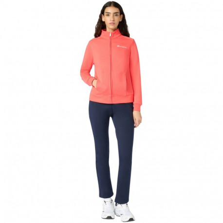 Dres damski Champion Full Zip Suit pomarańczowo-granatowy 118289 RS073