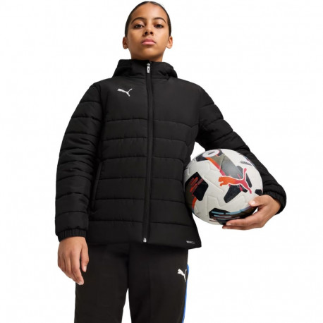 Puma laste jope Team Additions 659738 03 voodriga kapuutsiga, must