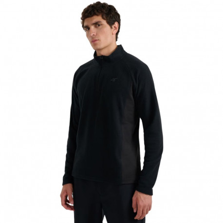 Bluza polarowa męska 4F M066 głęboka czerń 4FWAW25UFLEM066 20S