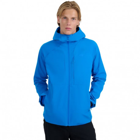 Kurtka męska softshell 4F M503 niebieska 4FWAW25TSOFM503 33S