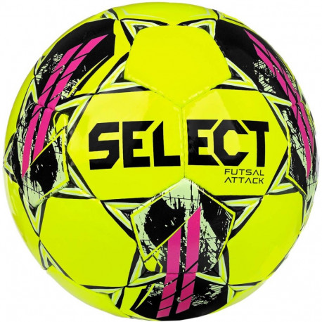 Piłka nożna Select Hala Futsal Attack v22 żółto-różowa 17623/370016