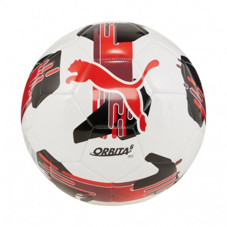 Piłka nożna Puma Orbita 6 MS biało-czerwona 84335 04
