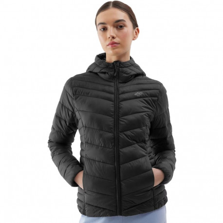 4F naiste tepitud jope F351 4FWSS24TDJAF351 20S, süsimust