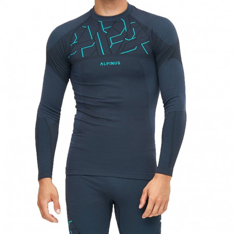 Bluza termoaktywna męska Alpinus Tactical Gausdal grafitowo-niebieska SI8912 - SI8916