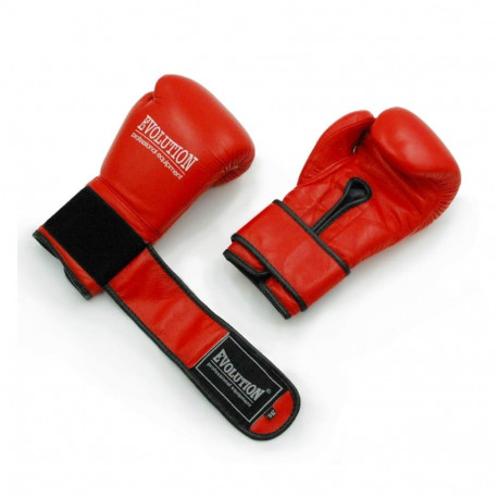 Evolution poksikindad PRO RB-1510,1514 professionaalsed naturaalsest nahast, punased