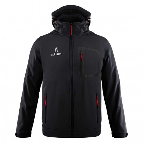 Alpinus meeste softshell-jope Stenshuvud BR43371, must