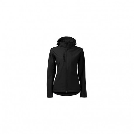 Adler naiste softshell kapuutsiga 521 must XL