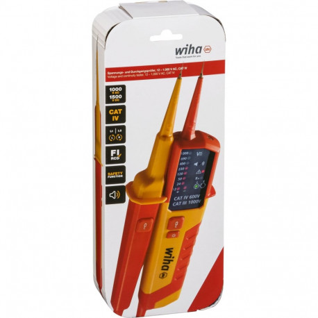 pinge- ja läbivustester 45216 12-1.000V AC, punane/kollane