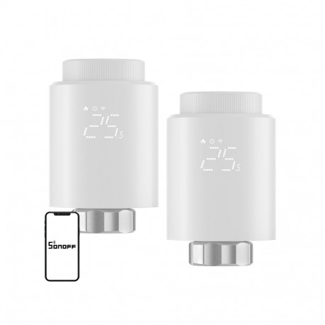 SONOFF ZigBee TRVZB Thermostatic Head, 2-Pack