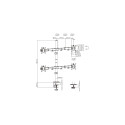 Bracket for four 17"-32" monitors