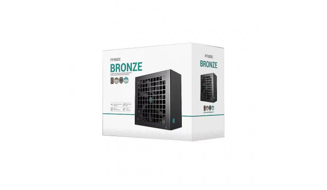 Power Supply Unit - DEEPCOOL PF500X 500W 80 PLUS Bronze Active Cooling