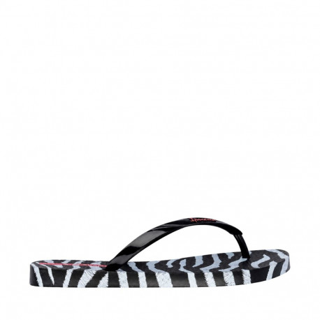 Klapki damskie Ipanema Animal Print czarno-szare 83846-BP655 38