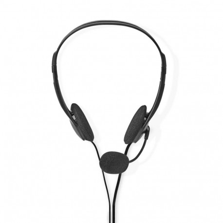 Nedis on-ear kõrvaklapid CHST100BK mikrofoniga, must