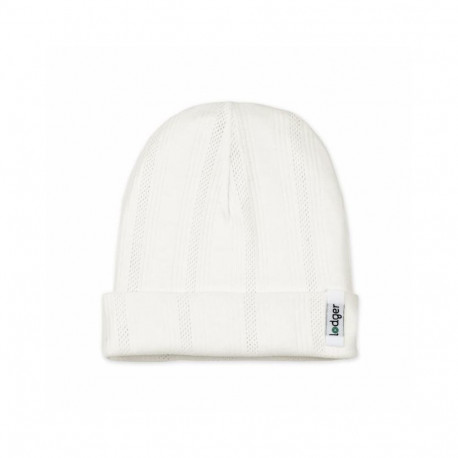 Lodger Beanie Pointelle bernu cepurite  Cream  0-6 men. BEP 112_0-6 (8717729893692)