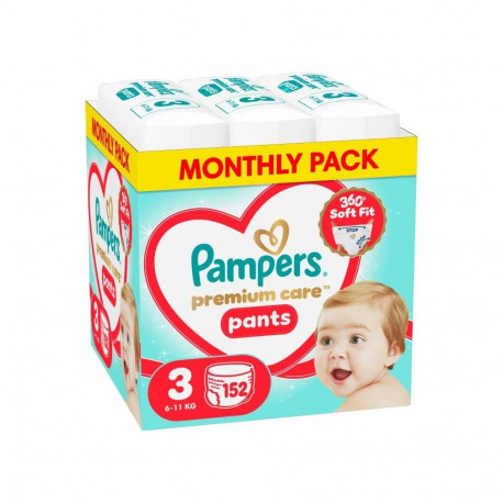 Pampers Pants autinbiksites  3. izmers  6-11kg  152gab. 80894764 (8006530315869)
