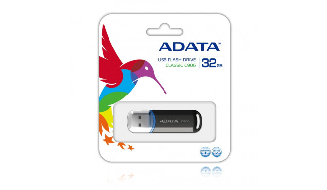 ADATA mälupulk C906 klassikaline 32GB, must