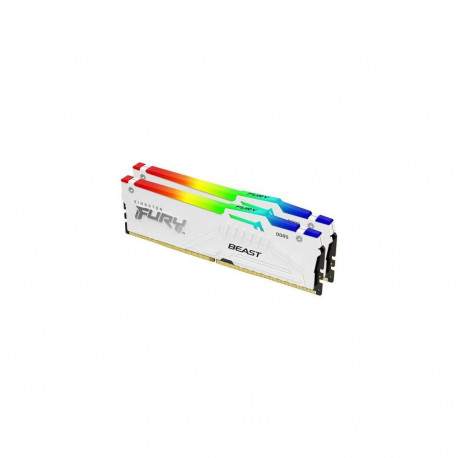 Kingston Technology FURY Beast 32GB 6000MT/s DDR5 CL36 DIMM (Kit of 2) White RGB EXPO