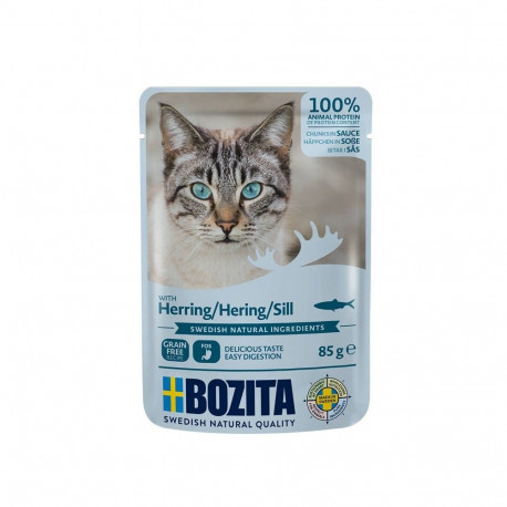BOZITA Herring Chunks in sauce - wet cat food - 85g