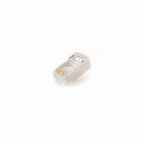 RJ45 Shielded Modular Plug, Cat5e FTP, 100-Pack