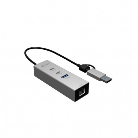 Metal HUB USB-C/USB-A 3 2x USB-C/1x USB-A / 2.5GLAN