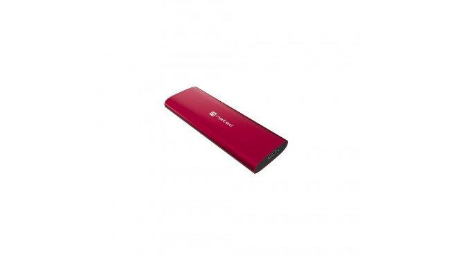 RHINO väline M.2 NVMe SSD-korpus USB-C 3.2, rubiinpunane