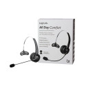 Wireless mono headset flexible microphone