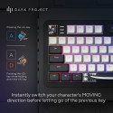 Dark Project mehaaniline klaviatuur ALU87B Bushido G3MS Moonstone lülitid USA QWERTY kodu- ja kontor
