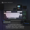 Dark Project mehaaniline klaviatuur ALU87B Bushido G3MS Moonstone lülitid USA QWERTY kodu- ja kontor