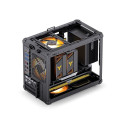 Jonsbo C6 MAX arvutikorpus, mini korpus, Micro-ATX, karastatud klaas - must