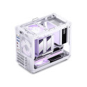 PC case Jonsbo C6 MAX, Mini, Micro-ATX, Tempered Glass - White