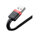 Baseus Cafule USB Lightning Cable 2.4A 1m / red/black
