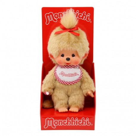MONCHHICHI plush-doll Girl, beige, 20 cm