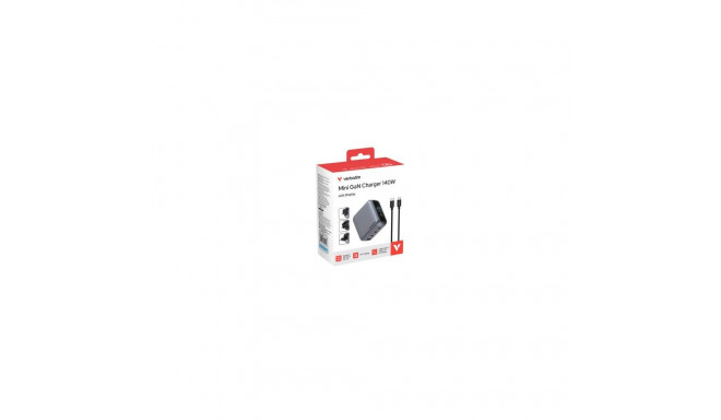 Verbatim Mini GaN Charger 140W with Display