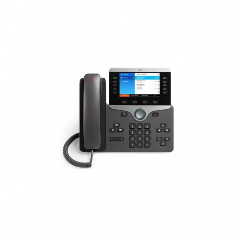 Cisco IP Business Phone 8841, 5-inch Greyscale Display, Gigabit Ethernet Switch, Class 2 PoE, 10 SIP