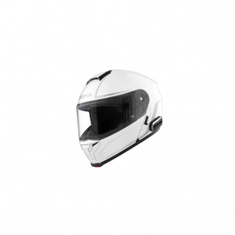 SENA OUTRUSH 2 Smart Flip-Up Helmet with Mesh Communication, Glossy White, L