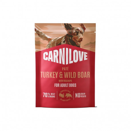 Carnilove Pate Turkey & Wild Boar märgtoit koertele 300g