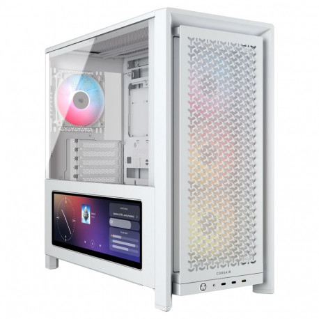 "Midi CORSAIR Frame 4000D LCD RS ARGB Weiß Midi Tower ATX Gaming Gehäuse"