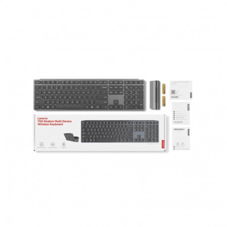 Lenovo | 700 Modern Multi-Device | Keyboard | Wireless | Lithuanian | Bluetooth | Luna Grey