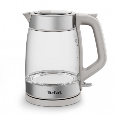 TEFAL elektriline veekeetja KI605B30 2200W 1.7L klaasist 360° pööratav alus, hall