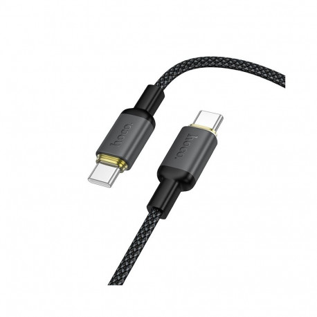 Cable USB C to USB C Hoco 3A 60W 1 m X128 Benefit black