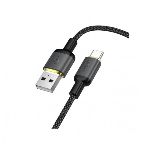 Cable USB A to USB C Hoco 3A 1 m X128 Benefit black